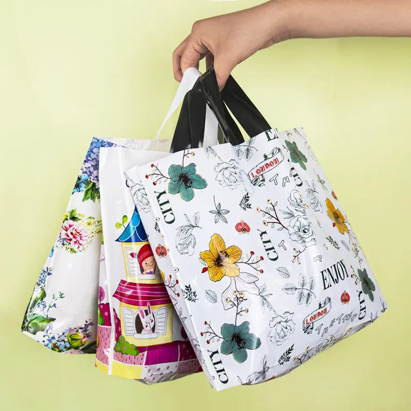 Plastic Shopping Handle Bag for Apparel and Shoes (2)9df