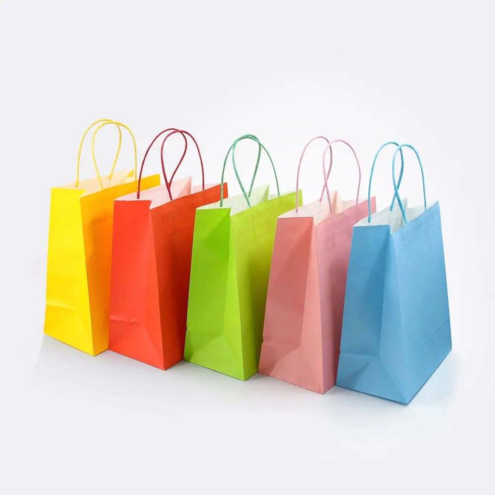 colorful Kraft paper bag