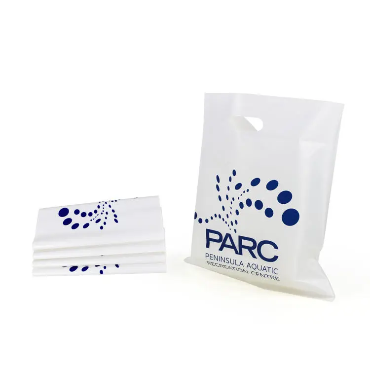 Customized Plastic Shopping Plastic Bag with Die Cut handles
