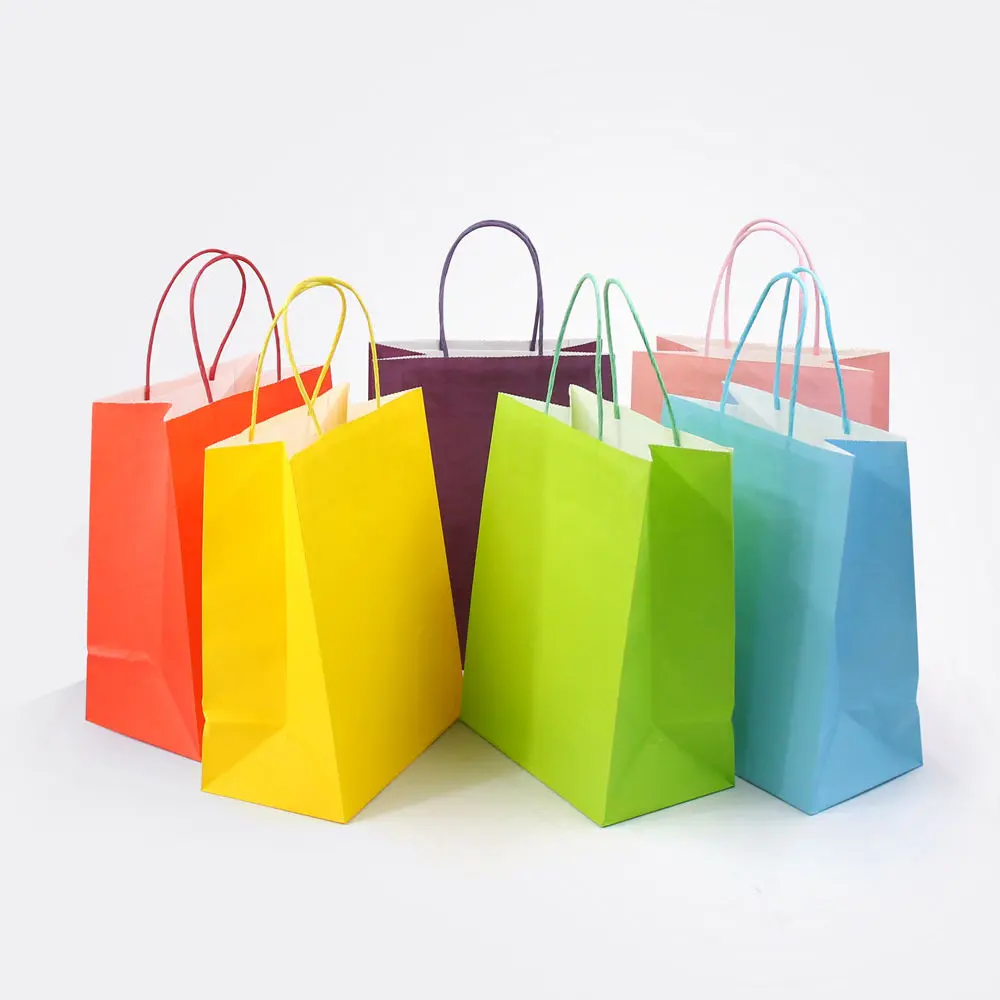 colorful Kraft paper bag